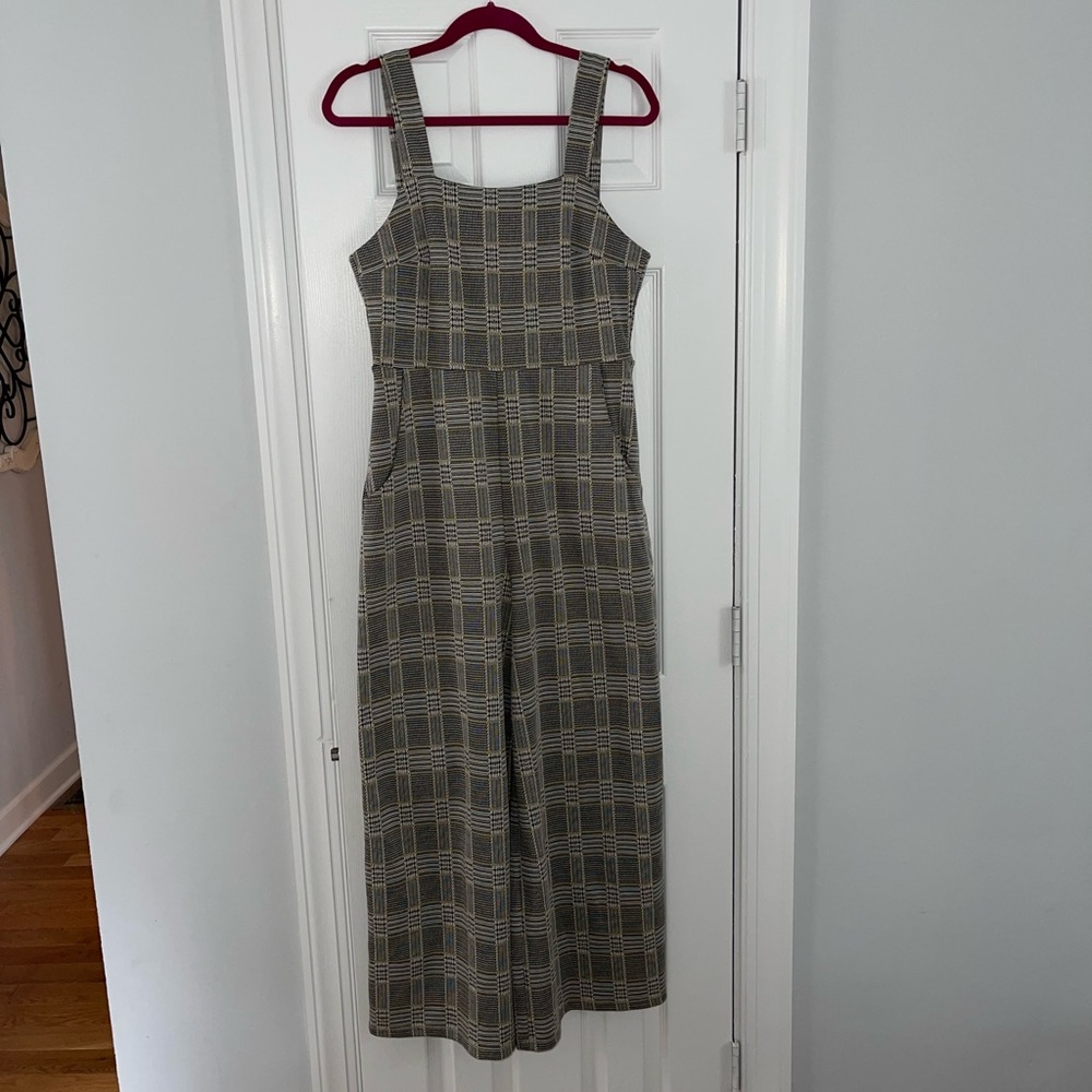 Free People Plaid Jumpsuit